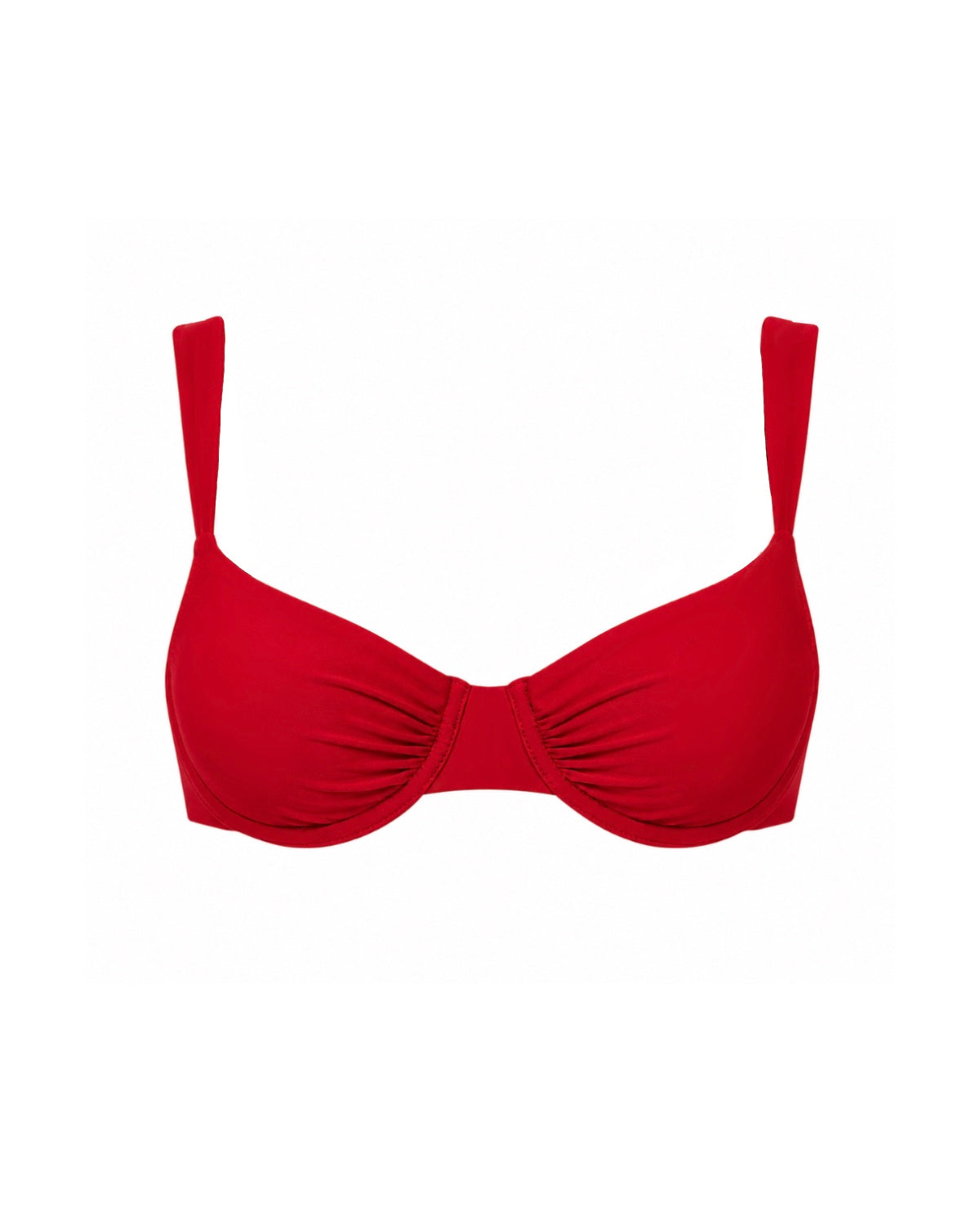 Ruched Top - Cherry