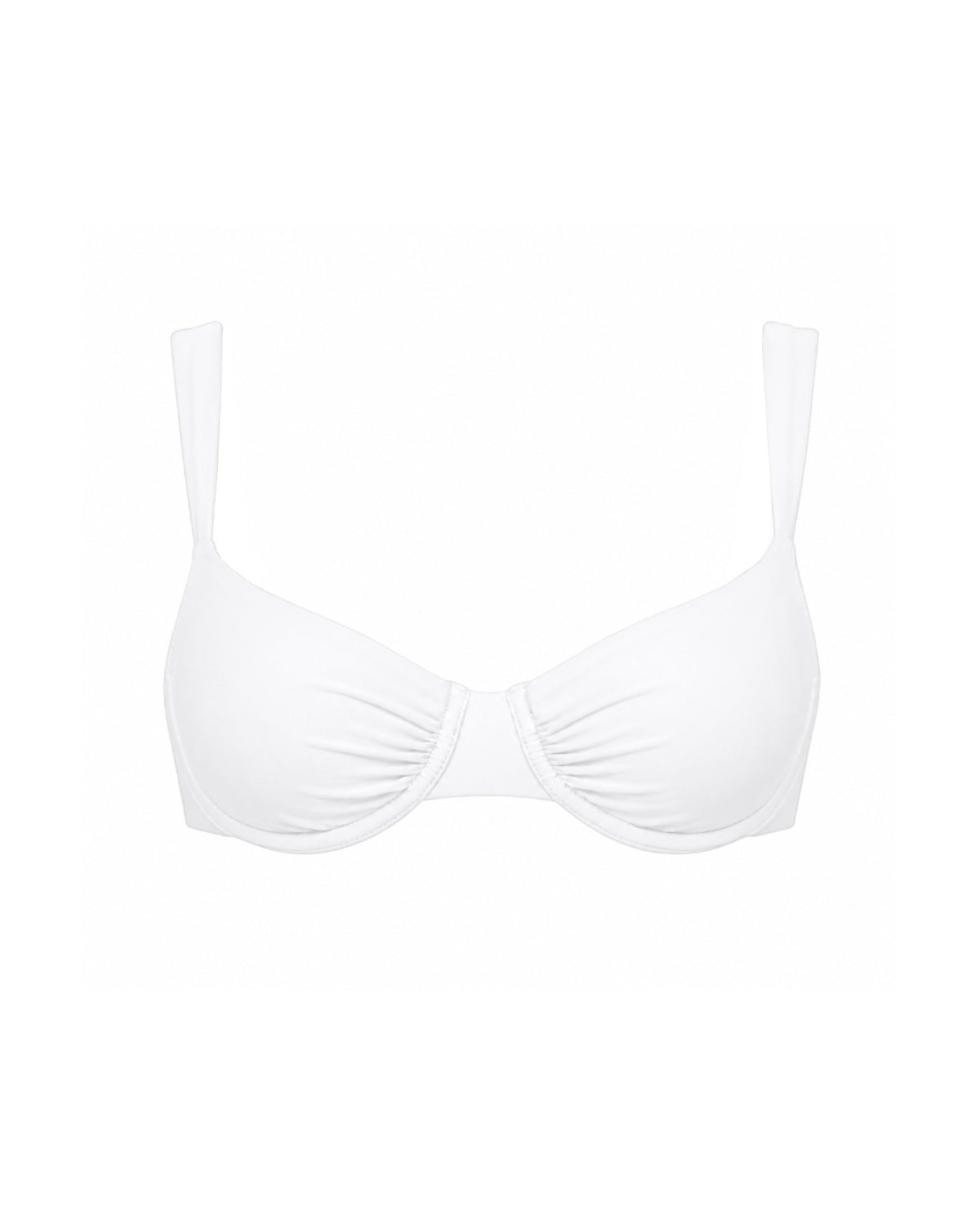 Ruched Top - White